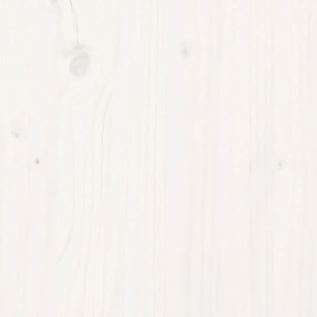 Scrivania Bianca 110x53x117 cm in Legno Massello di Pino 814510