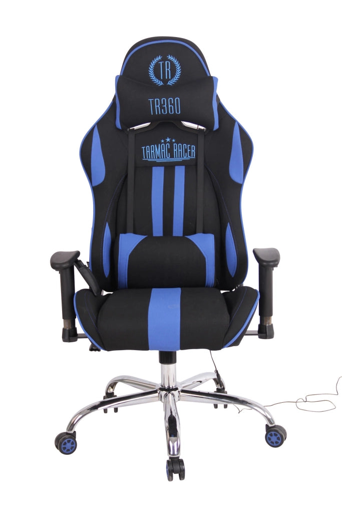 Sedia Ufficio Massaggiante Limit XM In Tessuto Nero/blu