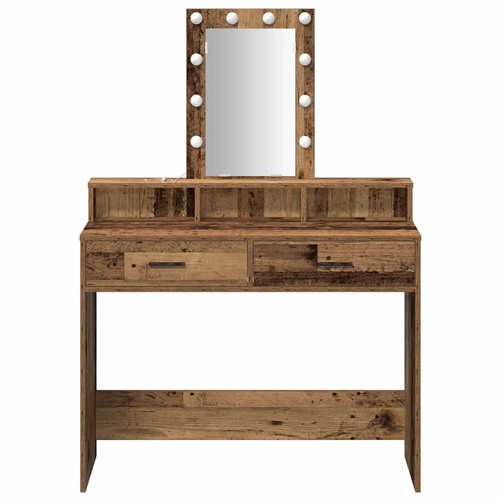 Tavolo da Trucco Marrone 100 x 41 x 140 cm Legno multistrato 865179