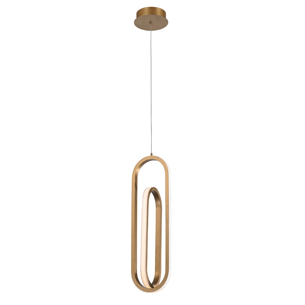 Lampada a sospensione LED oro Demark Quintiesse 28W