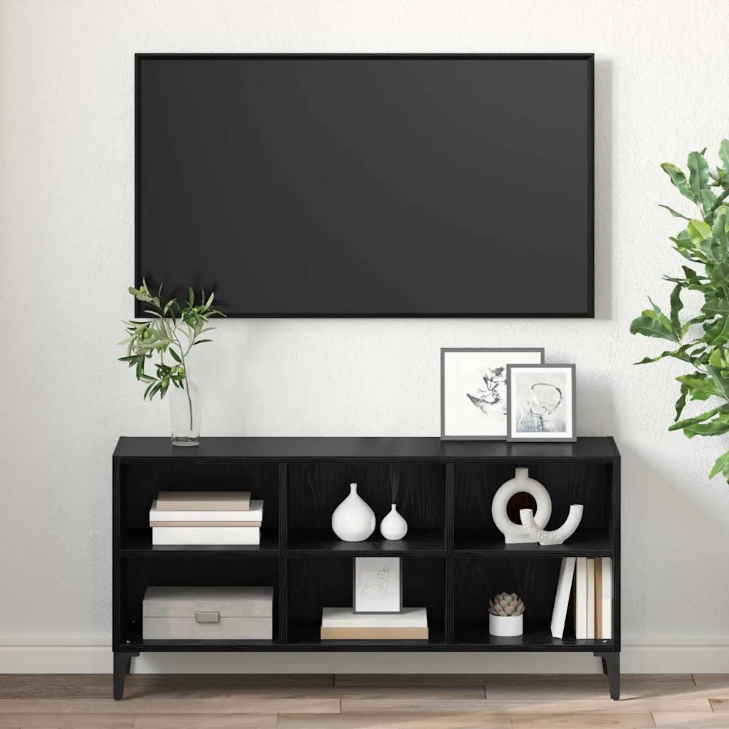 vidaXL Mobile TV Nero 69.5 x 30 x 50 cm Legno multistrato