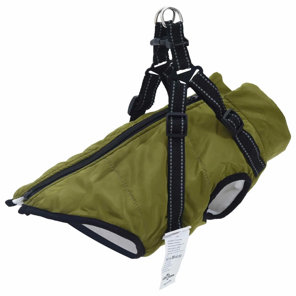 Cappotto per Cani Verde militare L40 Pile e Poliestere CFW6955045