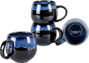Set di tazze da caffè in ceramica vintage - 4 tazze 500 ml - resistente al lavastoviglie - per 4 persone set di tazze da caffè