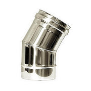 Curva 30 canna fumaria DN 250 tubo acciaio inox 316