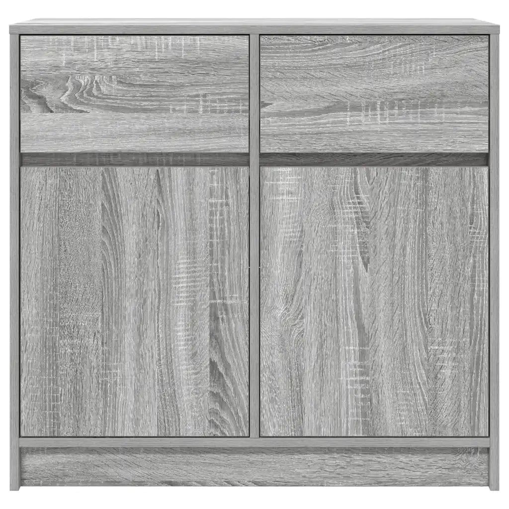 vidaXL Credenza con Cassetto Grigio Sonoma 80x34x76 cm in Truciolato
