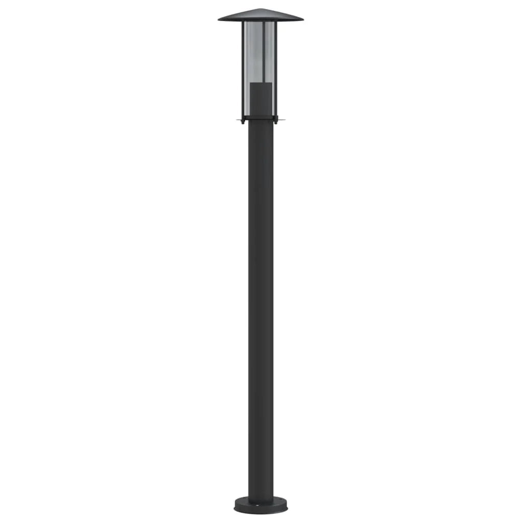 Lampade da terra per esterni 3 pezzi 100 cm acciaio inox nero 02_0042545