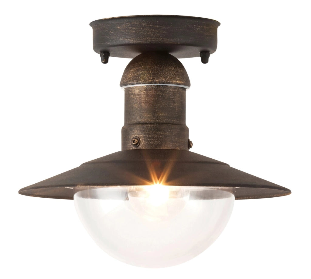 Plafoniera Oslo 24cm 1xE27 oro antico IP44 Rabalux