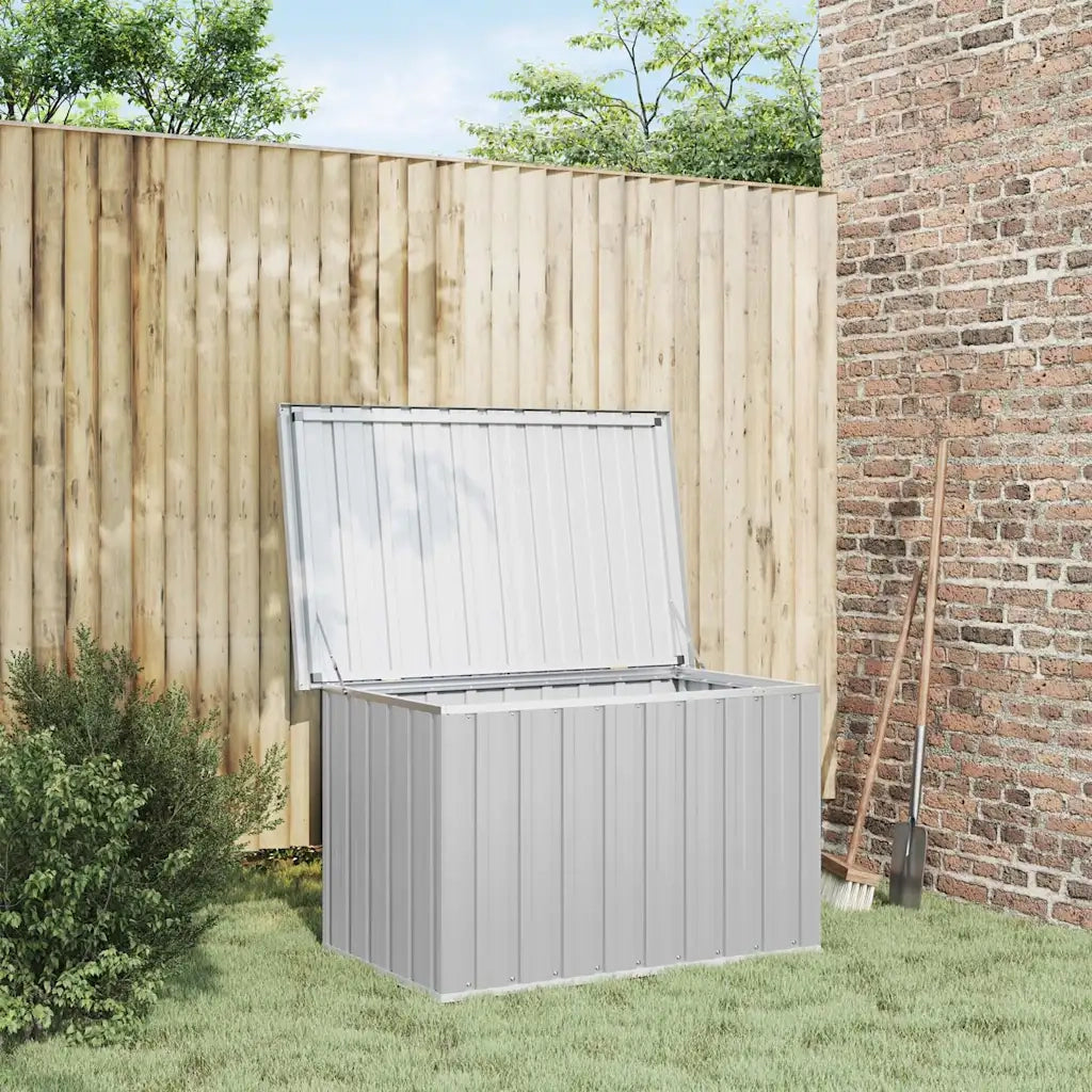 Baule da Giardino Grigio 109x67x65 cm 46258