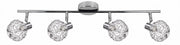 Plafoniera Candellux Collar 94-13743 cromo con cristalli 4xG9