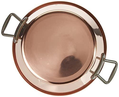 DE BUYER 6200.38N Bacinella in Rame per Marmellata 38 cm 9 L con Manici in Ghisa colore Rame