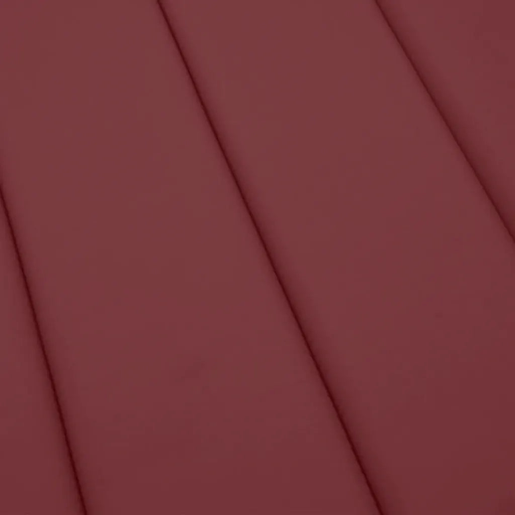Cuscino per Lettino Prendisole Rosso Vino Mélange 200x70x4cm 4002529