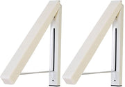 2 hanger per abbigliamento, supporti per vestiti pieghevoli, stendardi per abbigliamento ad attacco alla parete, asse di asciugatura pieghevole in alluminio, stendardo per balcone pieghevole per organizzazione e conservazione della biancheria