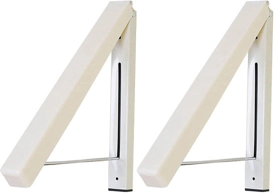 2 hanger per abbigliamento, supporti per vestiti pieghevoli, stendardi per abbigliamento ad attacco alla parete, asse di asciugatura pieghevole in alluminio, stendardo per balcone pieghevole per organizzazione e conservazione della biancheria