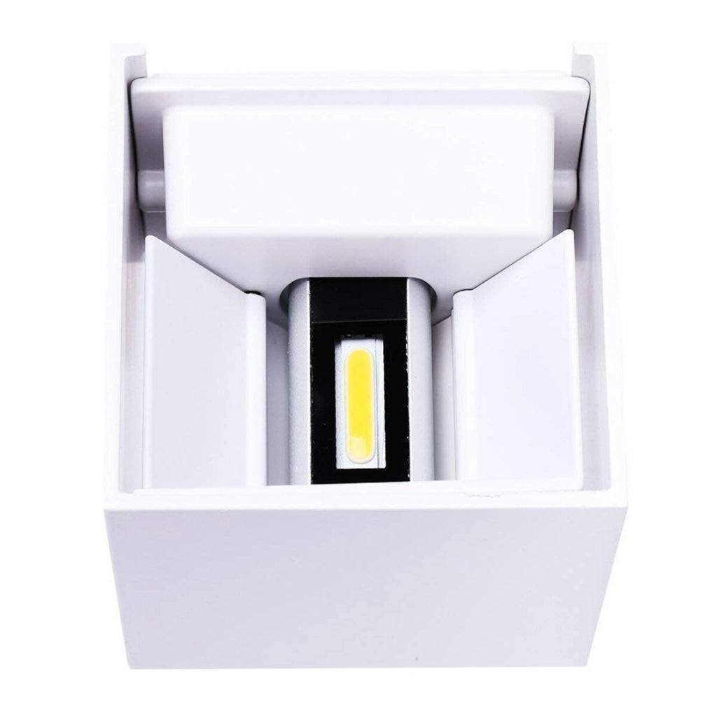 APPLIQUE CUBO LED 10W FARETTO LAMPADA PARETE MURO LUCE BIANCO NATURALE 4000K