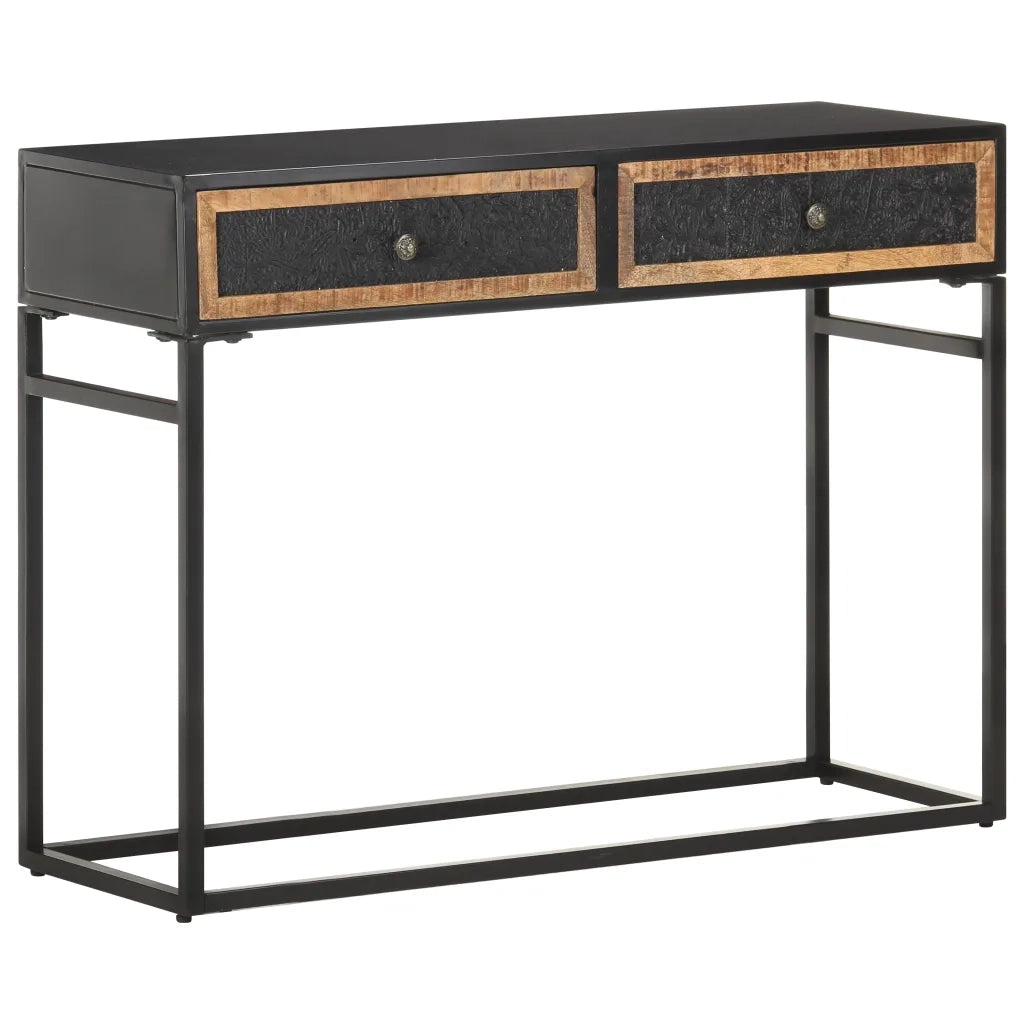 Tavolo Consolle 100x35x75 cm in Legno Massello di Mango 323151