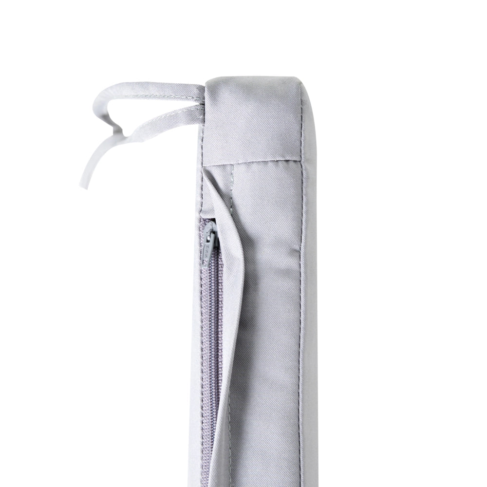 Cuscino per sedia da giardino in tessuto poliestere grigio chiaro resistente raggi raggi UV