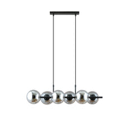 Lampadario sospeso RORY 6 luci grafite metallo Emibig