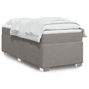 vidaXL Giroletto a Molle con Materasso Tortora 90x190 cm in Tessuto