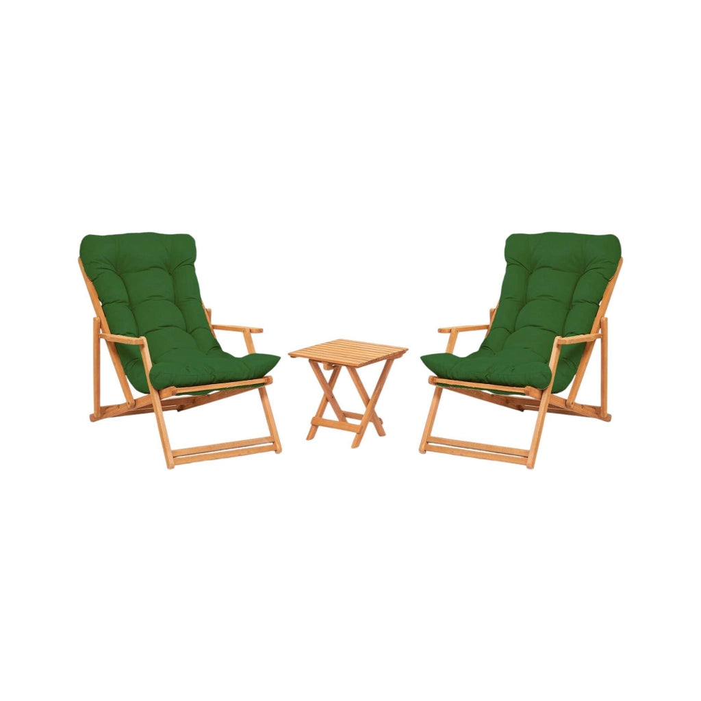 Salottino Outdoor Lyncis, set Salotto da Esterno 2 Posti, Verde