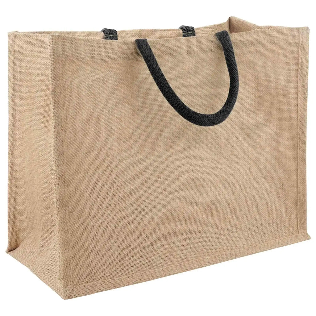 Borse in juta 10 Naturale e Nero 42 x 33 x 19 cm 42012282