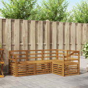 Set divani 4 pcs Naturale Legno di Acacia Massello 3374744