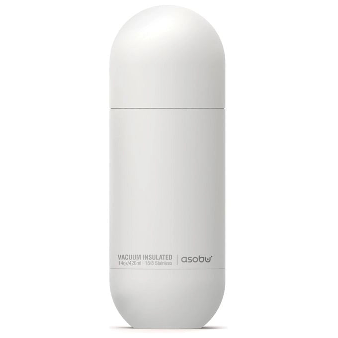 Asobu Orb Uso quotidiano 430 ml Acciaio inossidabile Bianco