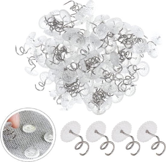 Spiga a spirale per divano - Stifno antiscivolo in acciaio inossidabile - Rivestimento DIY per divano, poltrona, auto, letto