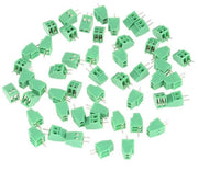 Allestimento Plus - 50 pezzi PCB viti a clip 2.54mm distanza tra contatti 2-pins connettore blocco