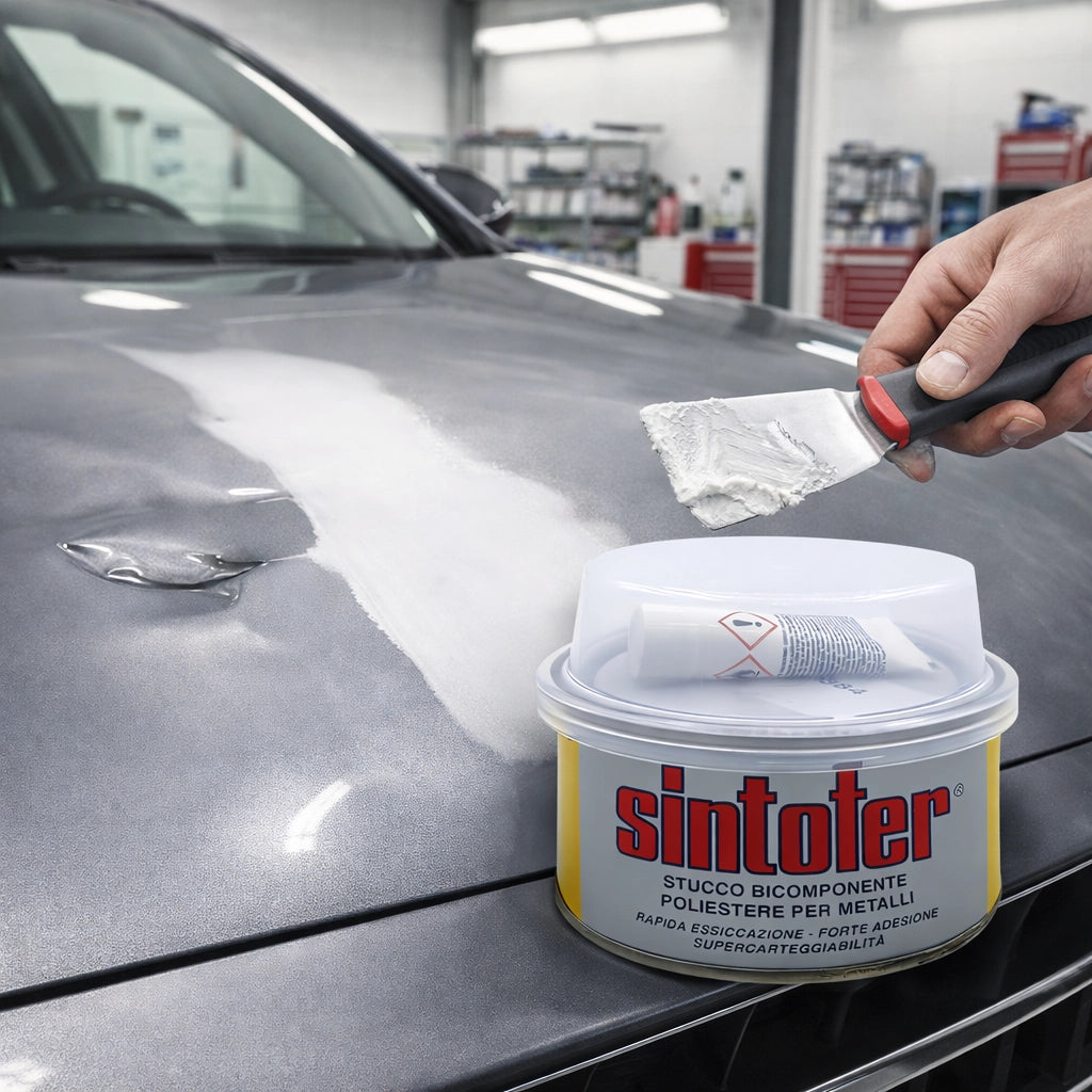 Mastice stucco per metallo e carrozzeria sintofer da 175 ml