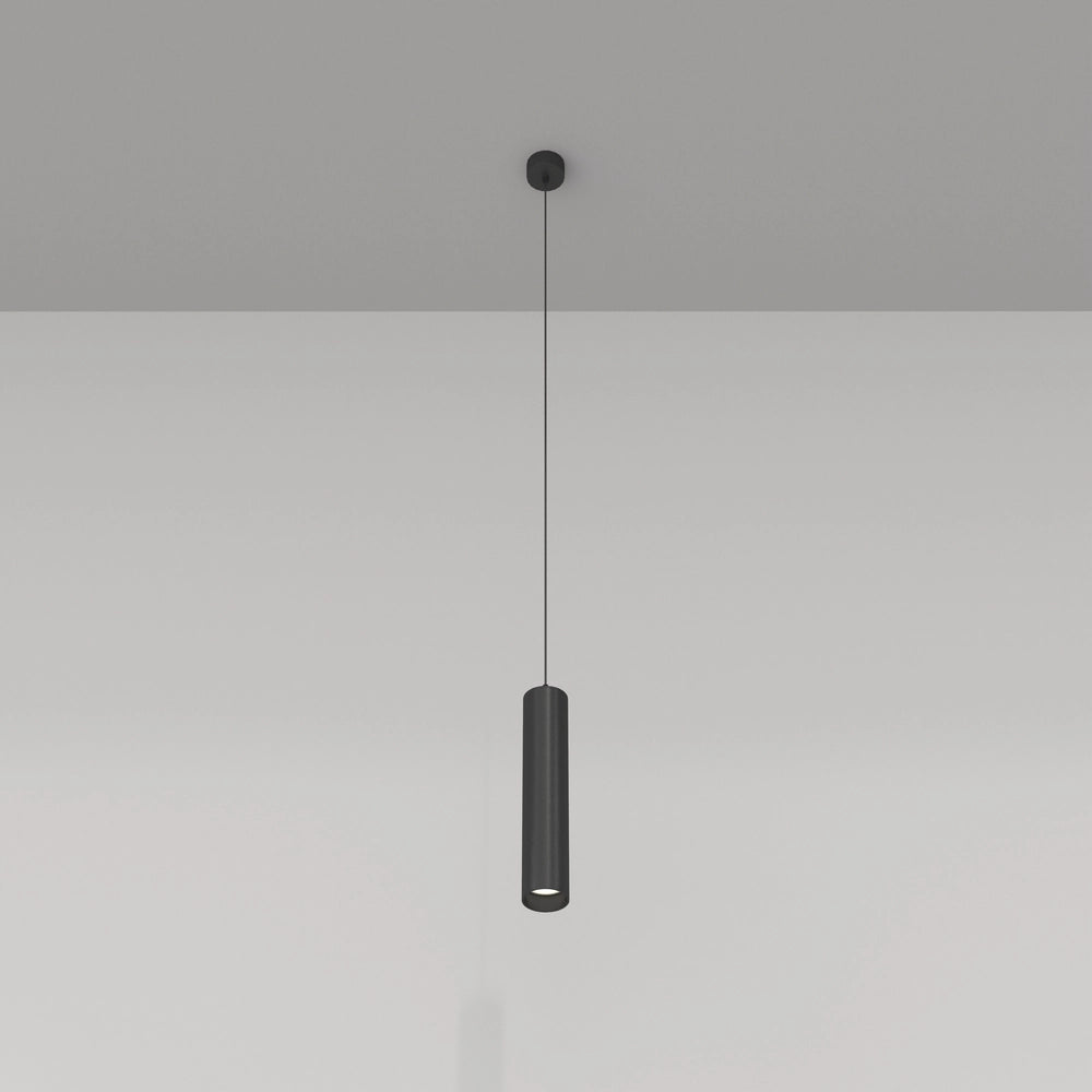 Maytoni Focus lampada a sospensione nera GU10 Ø6cm 30cm