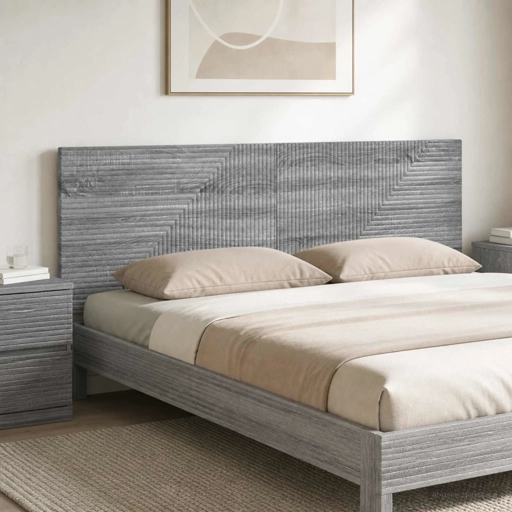 Testiera da Muro HAARLEM Sonoma grigio Legno ingegnerizzato 896951