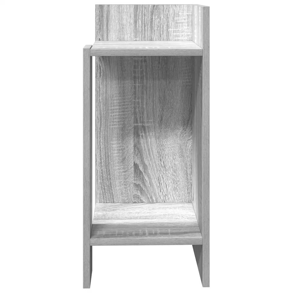 Tavolino Laterale con Ripiano Grigio Sonoma 25,5x27x60 cm 858552