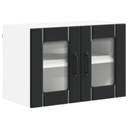 Pensile da cucina | Mobile in vetro da parete LUCCA Nero 60 x 31 x 40 cm