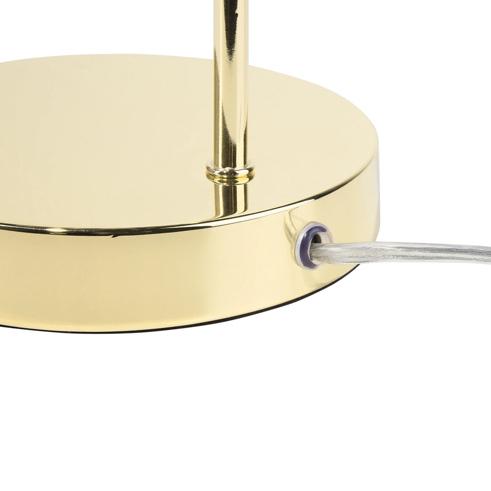 Lampada da Tavolo dorato Industriale Minimalista senza paraluce