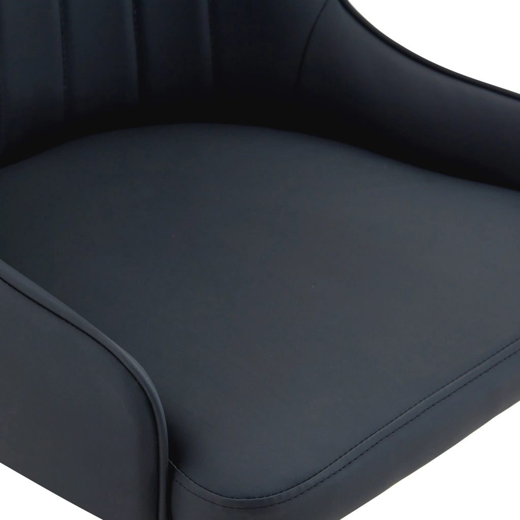 SEDIA da pranzo Set da 2 pezzi 91 cm PU Nero