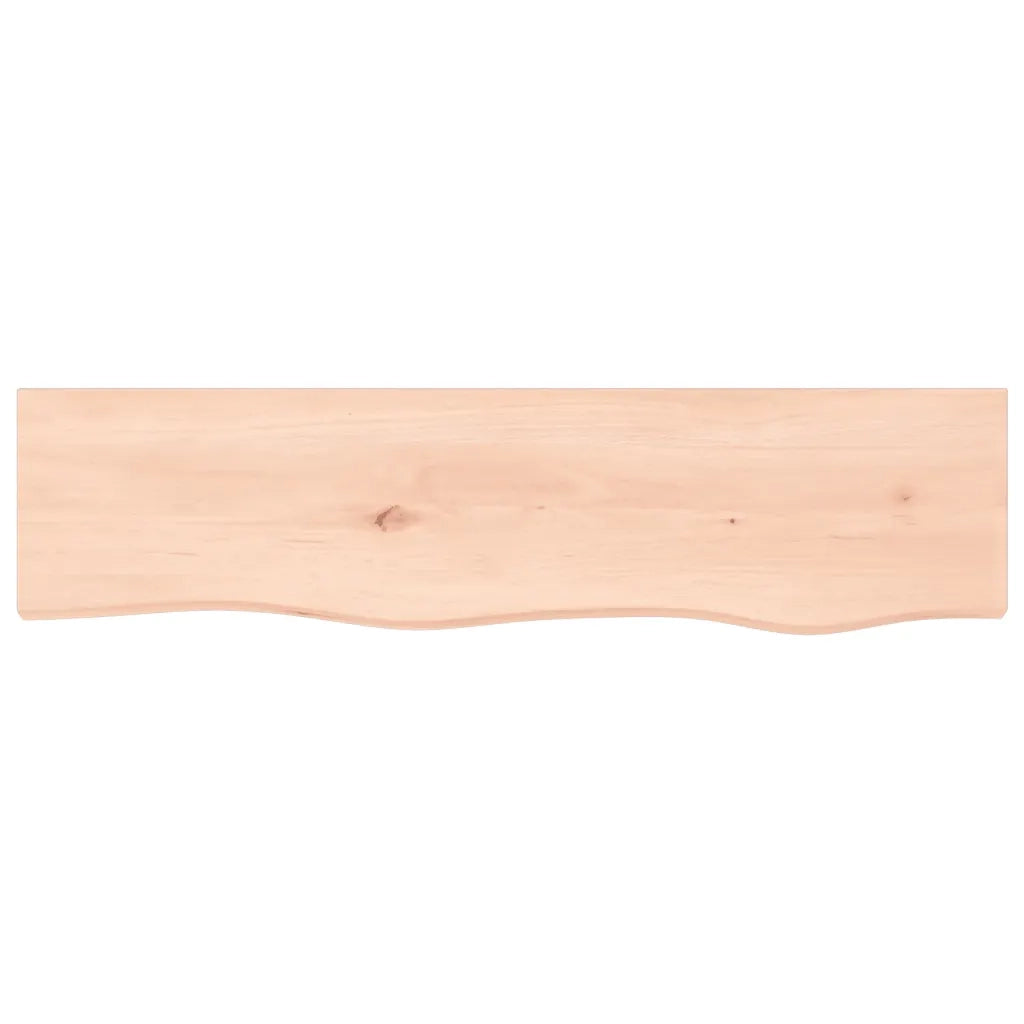 Ripiano a Parete 80x20x4 cm Legno Massello Rovere Non Trattato 363540