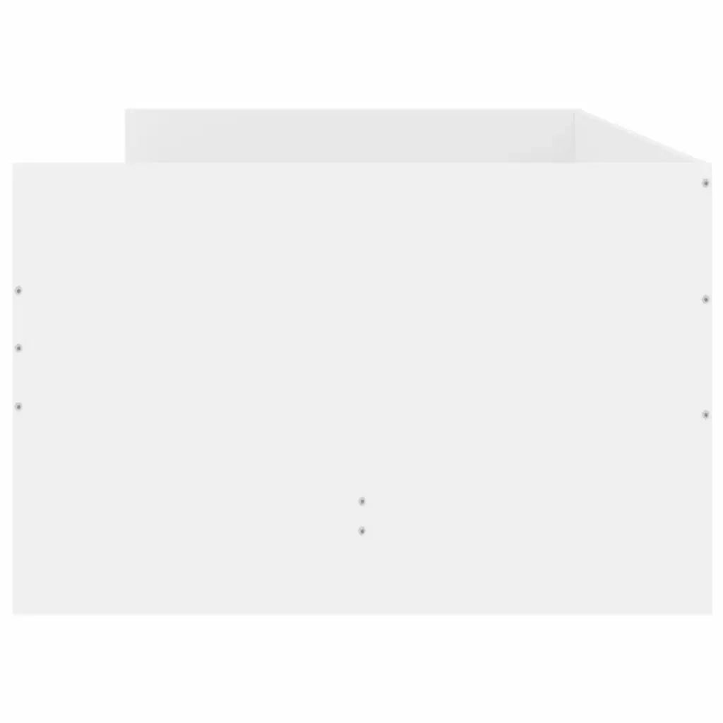 Giroletto con Cassetti-Struttura Letto con contenitore Bianco 100x200 cm 886796