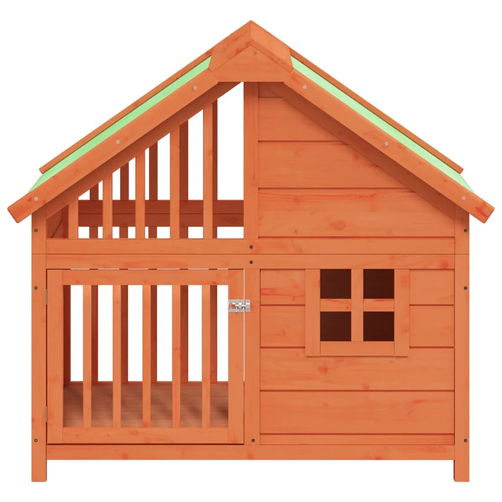 Cuccia gabbia per animali pac 96 x 60,5 x 87 cm legno massello di pino marrone 02_0041724