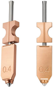 Aggiornamento Hotend con design a metallo - Compatibile con AD5X stampante 3D - Temperatura massima 300 °C - 2 pezzi - Disimpegno rapido - Nozzle