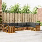 Set divano sezionale con cuscino 10 pcs Naturale e Antracite