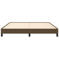 Giroletto senza Materasso Marrone Scuro 180x200 cm Tessuto 346739