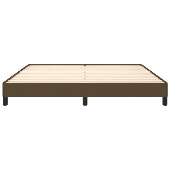 Giroletto senza Materasso Marrone Scuro 180x200 cm Tessuto 346739