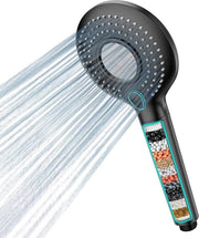 Douchekop con filtro - doccia ad alta pressione - 1 pezzo - bianco - plastica