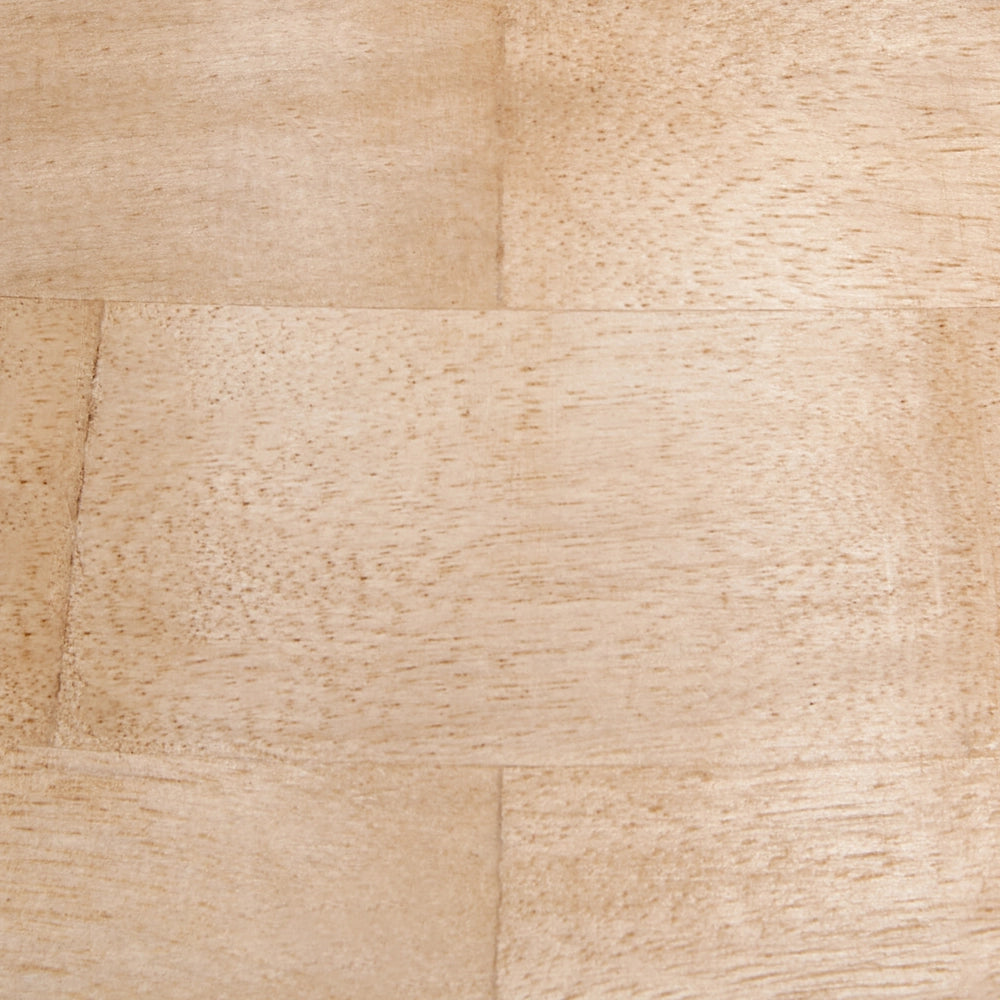 Lampadario rotondo in legno di mango chiaro paralume regolabile appeso lampada da soffitto