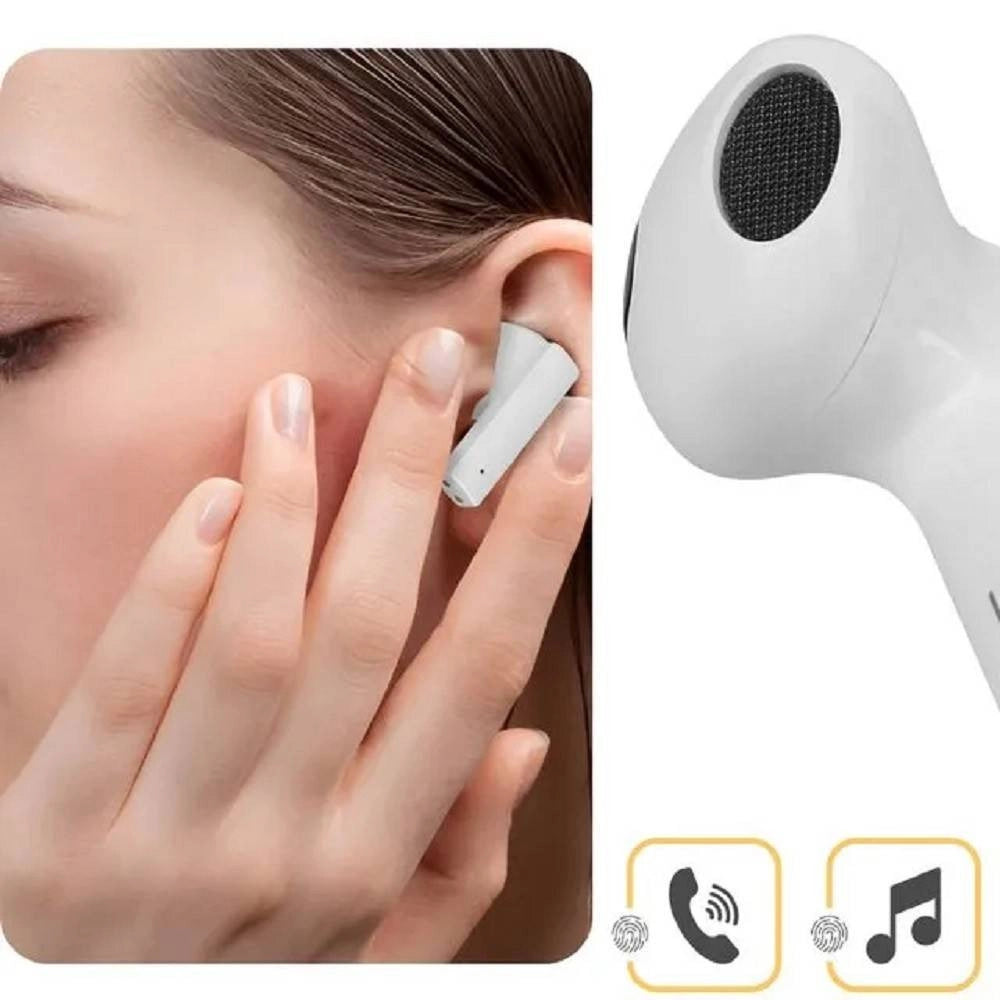 Trade Shop - Auricolari Wireless Bluetooth Controllo Touch Base Ricarica Design Motivo Cub Q8 -