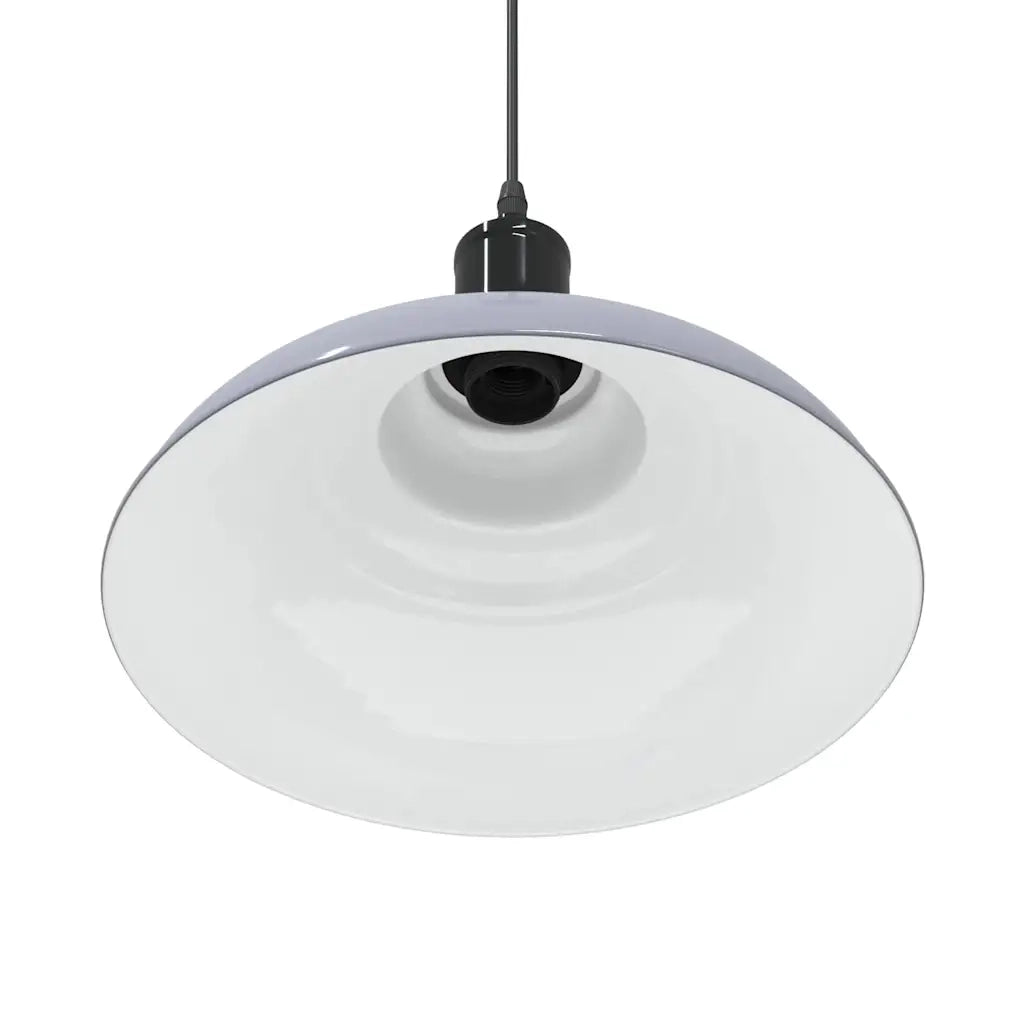 Lampada Sospensione Regolabile E27 Grigio Lucido ?31 cm Metallo CFW6796968