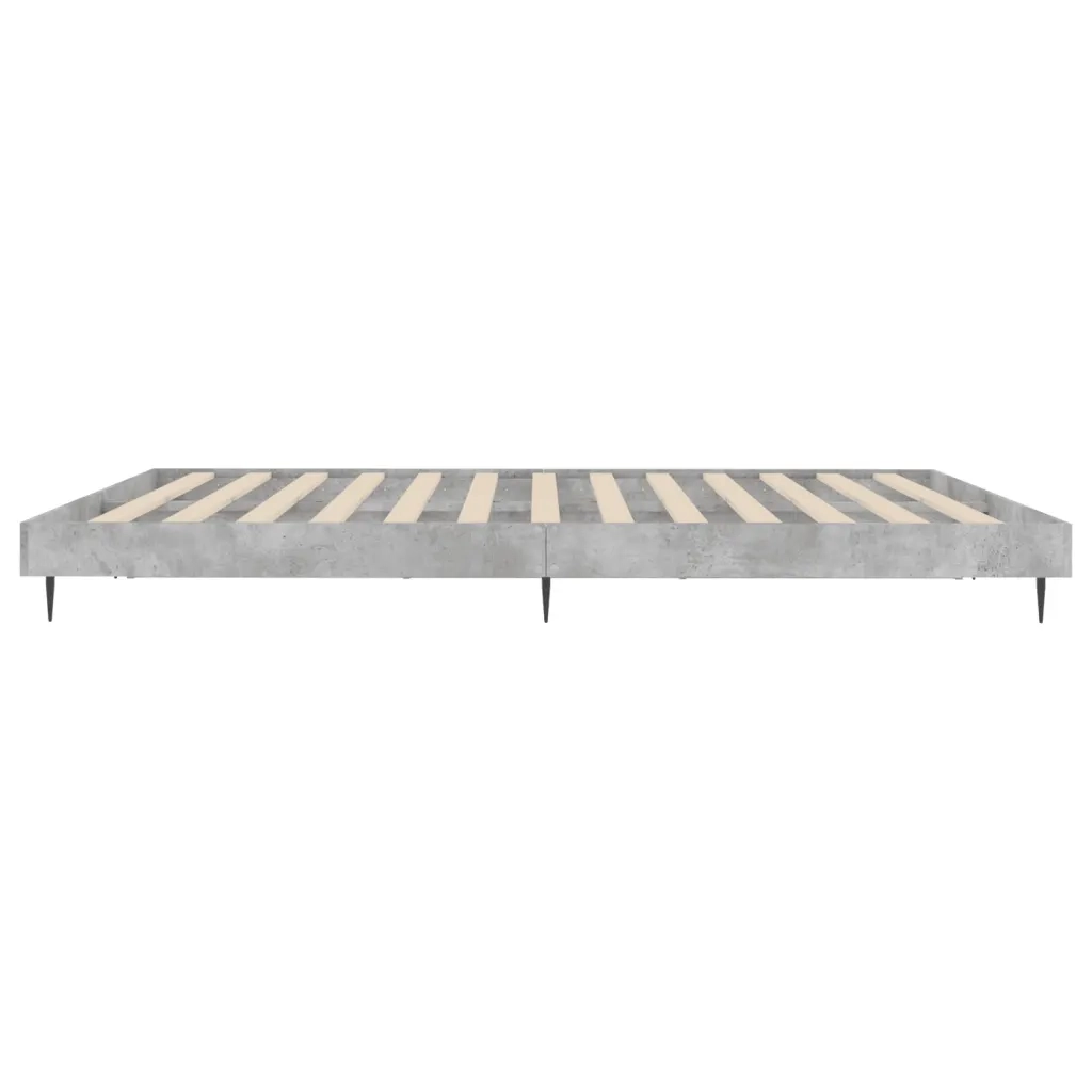 Giroletto-Struttura Letto Grigio Cemento 160x200 cm in Legno Multistrato 785827