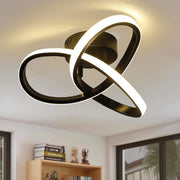 ZMH Lampada da soffitto plafoniera LED 3 pannelli intrecciati moderna per soggiorno camera letto corridoio