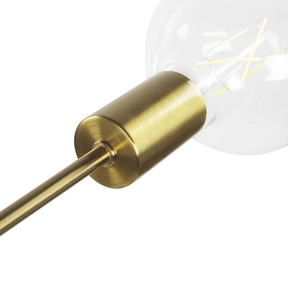 Plafoniera Ottone Metallo 33 cm 6 Luci Ferro no Sfumature Soggiorno Camera da Letto Industriale Moderno