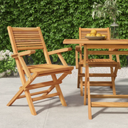 Sedie da Giardino Pieghevoli 2pz 55x62x90cm Legno Massello Teakcod mxl 81941